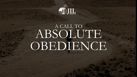 A Call To Absolute Obedience Rev Nolan Pena Youtube