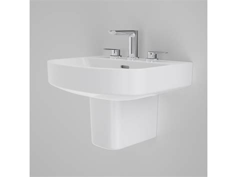 Caroma Forma 500mm Wall Basin 3 Taphole With Overflow From Reece