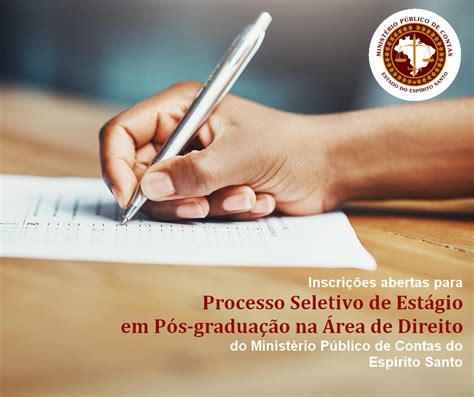 MPC abre inscrições para processo seletivo de estágio de pós graduação