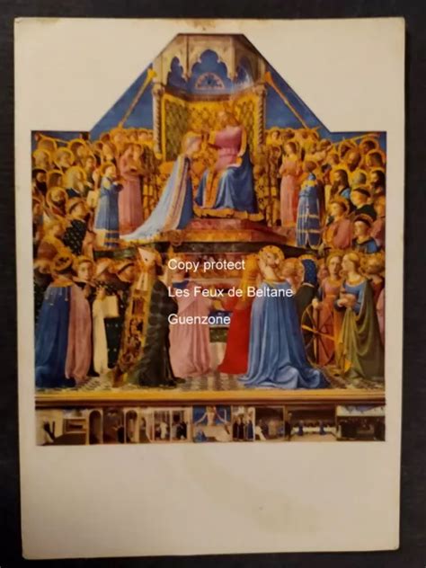 FRA ANGELICO COURONNEMENT De La VIERGE Peinture Loterie Nationale Carte