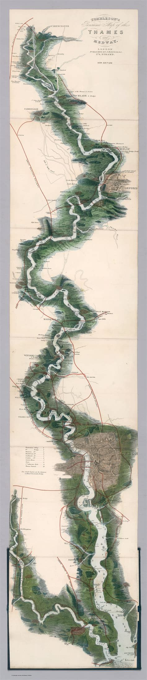 GeoGarage Blog Map Of The Week Panoramic Map Of The Thames And