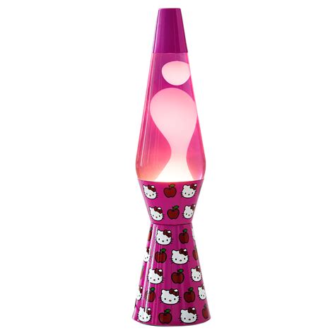 Hello Kitty 16 Desk Lava Motion Volcano Night Light Pink Wax In