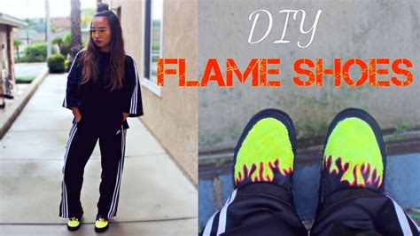 Diy Streetwear Flame Shoes As Flamin Hot As Cheetos Youtube