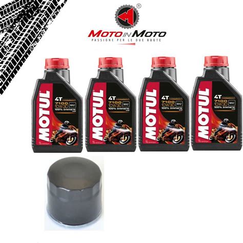 Set Service Öl Motul 7100 10W30 Filter für Honda XL 1000 Varadero