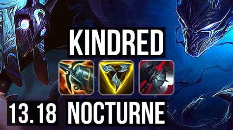 KINDRED Vs NOCTURNE JNG 4 1M Mastery 1200 Games 17 4 9 Godlike