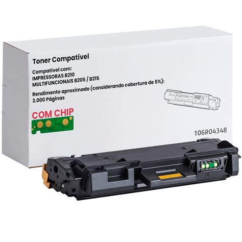 Toner B205 Compatível Para Laserjet Xerox Com Chip Shopee Brasil