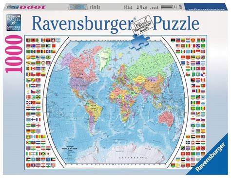 Ravensburger Puzzle El Mapa Polityczna Wiata