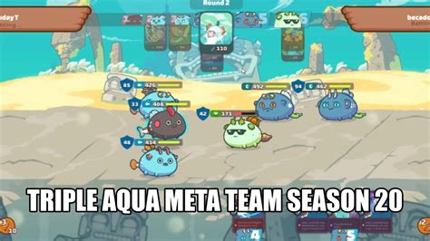 Triple Aqua Meta Team Season 20 Axie Infinity YouTube