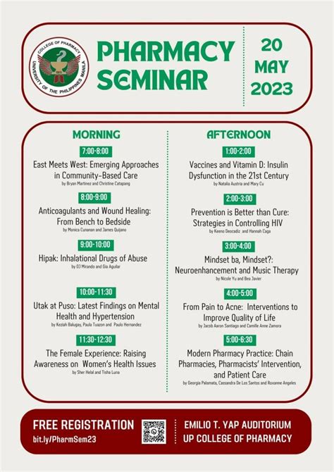 Pharmacy Seminar 2023 – UP Alumni Website