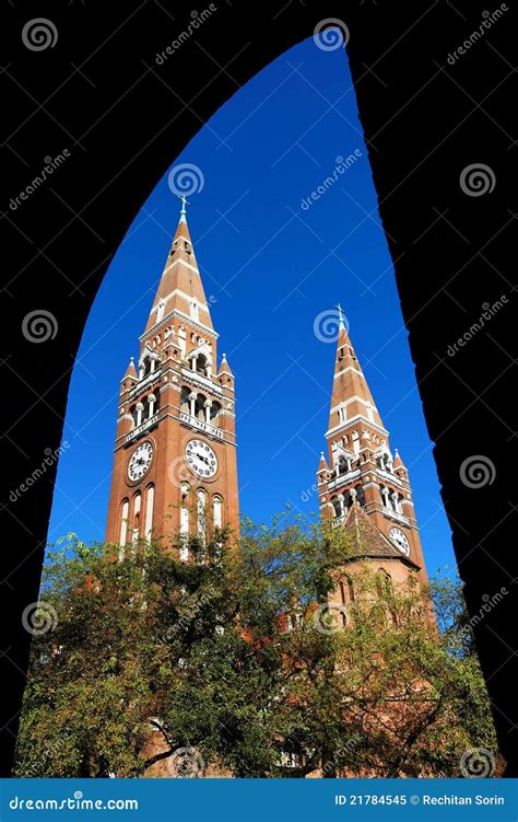 Cathedral of Szeged stock image. Image of place, national - 21784545