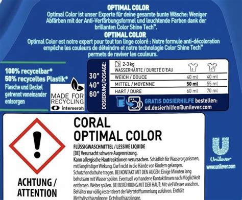 3l Coral Colorwaschmittel Optimal Color Xxl Ab 783€ Statt 13€