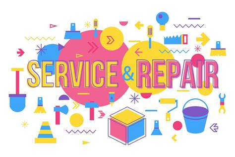 Repair Shop Word Concept Banner Design 6952953 Vector Art At Vecteezy