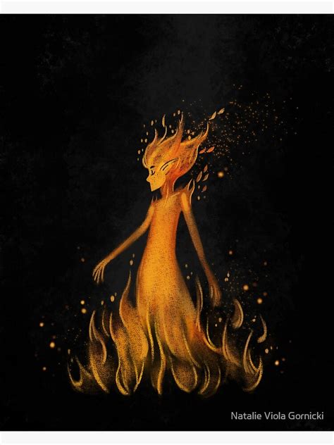 Fire Fairy Poster For Sale By Ainaredien Redbubble