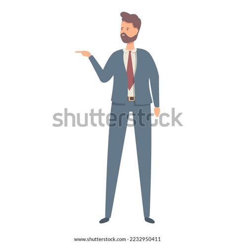 Manager Icon Cartoon Vector Commercial Director Stock Vector (Royalty ...