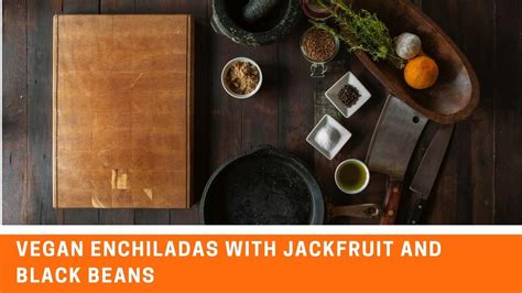 Vegan Enchiladas With Jackfruit And Black Beans