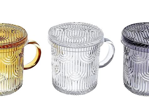 Amazon Lysenn Glass Coffee Mugs Set Of Premium Crystal Glass