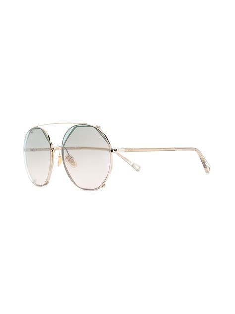 Chloé Eyewear Oversized Sunglasses Farfetch