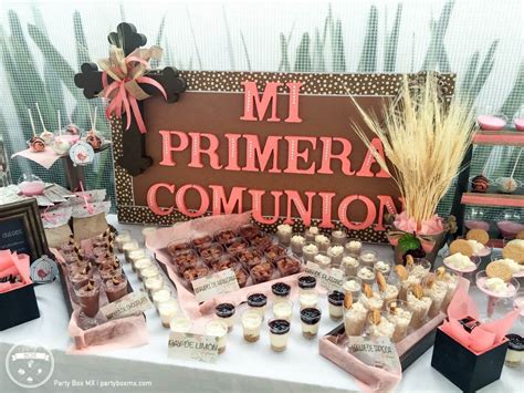 Mesa De Postres Para Bautizo Comunion Boda Xv A Os En