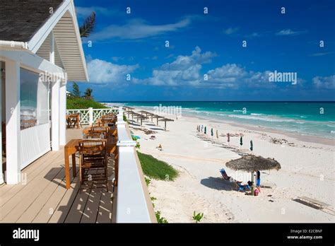 Bahamas Harbour Island Beach Of Coral Sands Hotel Stock Photo Alamy