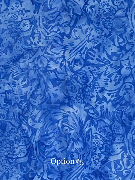 Batik Fabric Blue Batik Fabric Batik By The Half Yard Blue Fabric