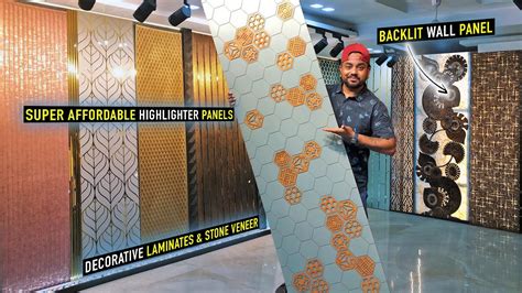 Affordable Wall Highlighter Panels Decorative Laminates Stone