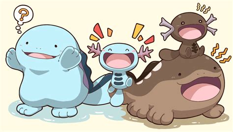 Wooper Quagsire Clodsire And Paldean Wooper Pokemon Drawn By 2027