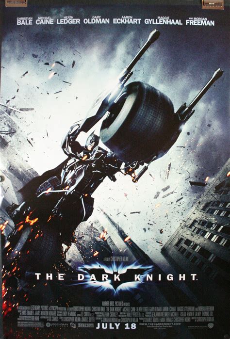 THE DARK KNIGHT, Original Bat Bike Style Movie Poster For Sale ...