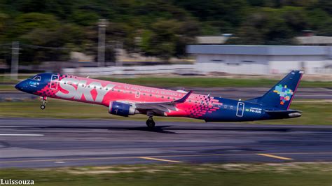 Azul Airlines Erj Pr Auq Sky Tv Livery Rotating Rwy Flickr