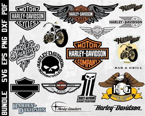 The Harley Davidson Logo Is Shown Here In This Graphic Art Printable