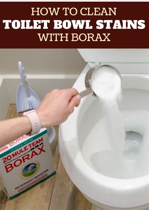 The Easiest Way To Clean Toilet Bowl Stains With Borax Powder In 2021