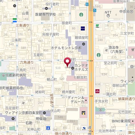 京都府京都市中京区六角通烏丸西入骨屋町148 の地図 Mapfan