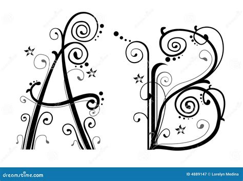 Vines Alphabet Stock Illustration Illustration Of Isolated