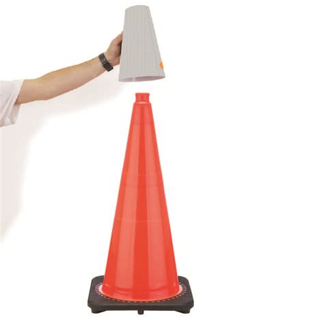 Reflective White Blank Cone Collar Sleeve Traffic Cones For Less