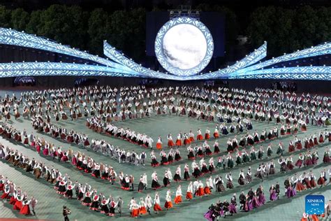 People Attend XXVII Nationwide Latvian Song And XVII Dance Festival In