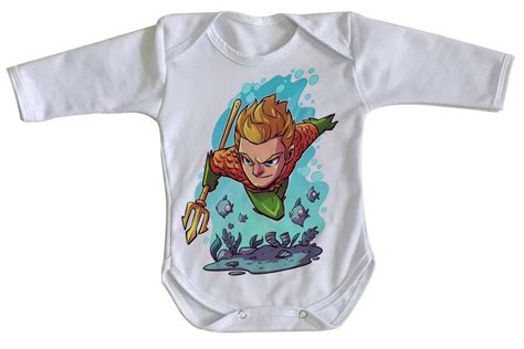 Emp Rio Dutra Roupa Beb Manga Longa Aquaman