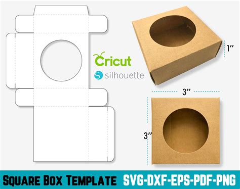 Soap Box Svg Square Box Template Svg Box Svg Rectangular Box Svg