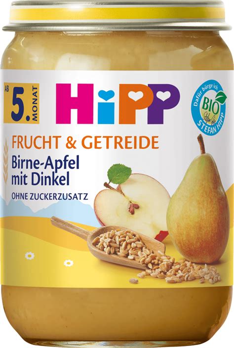 Hipp Babybrei Frucht Getreide Birne In Apfel Mit Dinkel 190 G Dm At