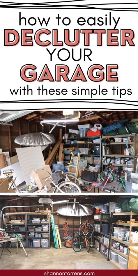 How To Declutter The Garage Garage Organization Tips Declutter Garage Declutter