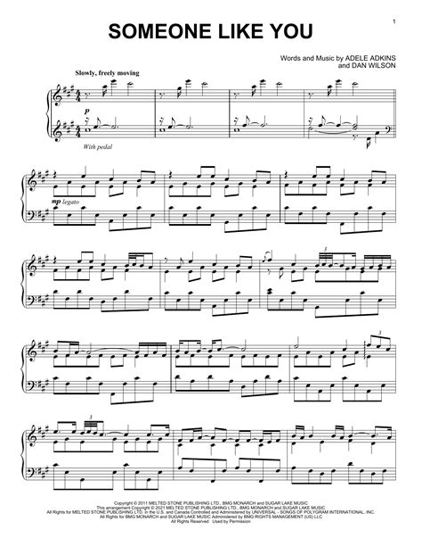 Someone Like You Classical Version By Adele Sheet Music For Piano