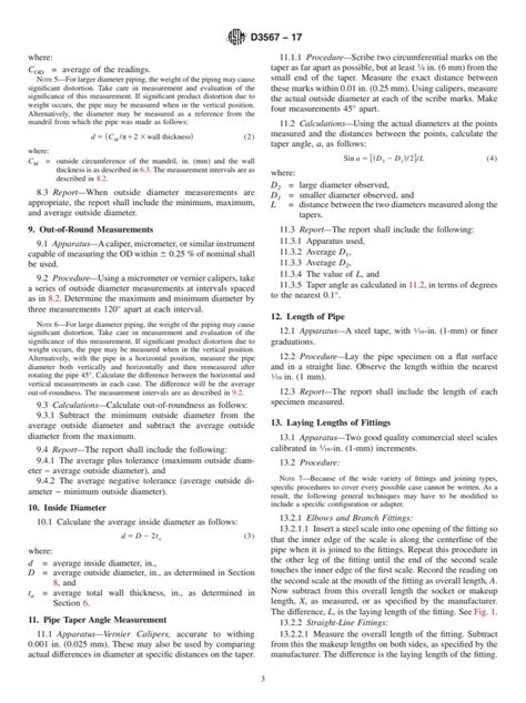 ASTM D3567 17 Standard Practice For Determining Dimensions Of