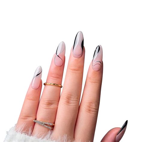 Pregos Falsos Acabados De Ponto Longo Nude Colorido Shopee Brasil