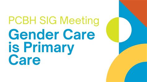 PCBH Webinar Gender Care Is Primary Care YouTube