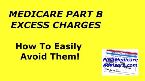 Medicare Part B Excess Charges How To Avoid Them Youtube