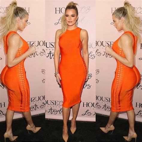 Get the look: That Orange dress worn by Khloe Kardashian - FLAVOURMAG