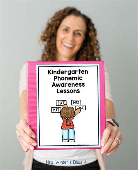 Phonemic Awareness Lesson Plans For Kindergarten And First Grade Mrs