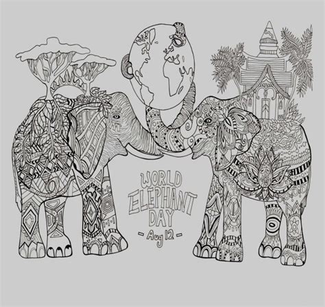 27 Inspired Image Of Elephant Adult Coloring Pages