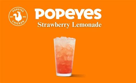 Popeyes Strawberry Lemonade: Price, Calories, and Nutrition Facts