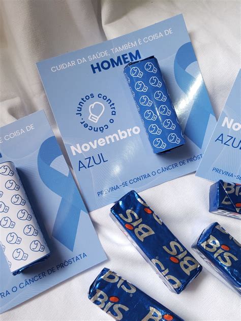 Novembro Azul Lembrancinha Card Bis Personalizado Elo