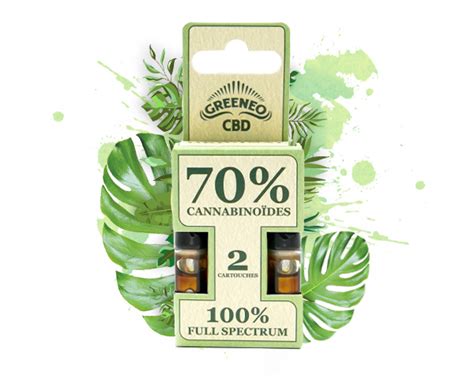 Cartouche CBD Pour Stick Greeneo Recharge E Liquide Full Spectrum