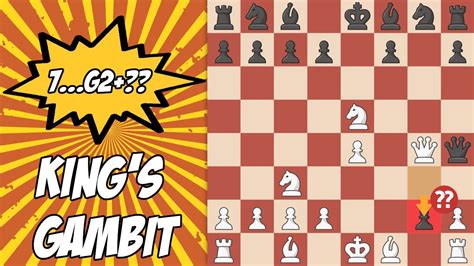 King S Gambit Chess Opening Trap How To Sac A Rook And Win Youtube